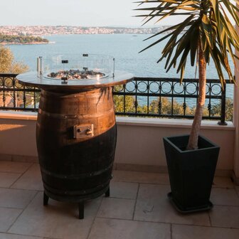 Boutique barrel 100 x 100 cm h 110 cm voor 6 + personen