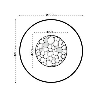 Boutique barrel 100 x 100 cm h 110 cm voor 6 + personen