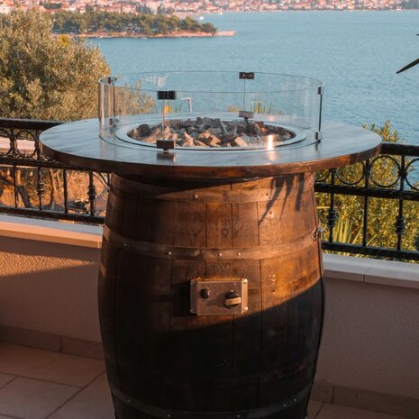 Boutique barrel 100 x 100 cm h 110 cm voor 6 + personen