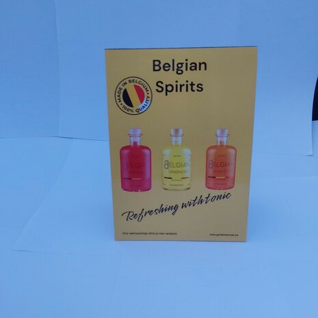 Tafelzetter Belgian Buddy gin en Limocello, Arcancello, Pomocello